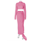 Amazon Bestselling 2023 Winter Crop Top & Skirt Set