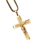 Titanium Steel Crucifix Necklace
