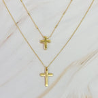 Pretty Chain Cross Necklace (Set of 2)