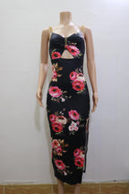 Floral Print Spaghetti-Strap Dress for Women