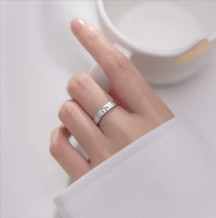 Cute Kitten Adjustable Couple Rings