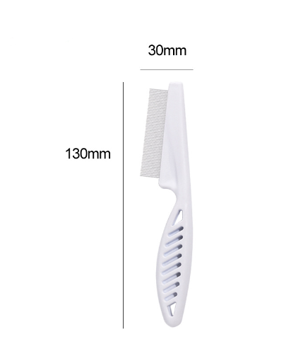 Stainless Steel Pet Grooming Comb for Dogs & Cats, Dense Fine-Tooth Flea & Shedding Comb with Rounded Skin-Safe Pins