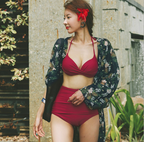 High-Waist Twist-Front Bikini Set