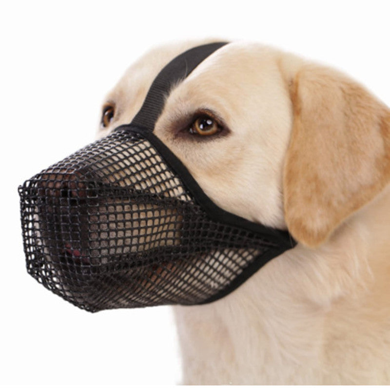 Breathable Mesh Dog Muzzle, Soft Adjustable Mouth Cover to Prevent Biting and Barking, Anti-Chewing Muzzle for Small to Large Dogs XS-XL