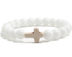 Lava Stone Cross Bracelet