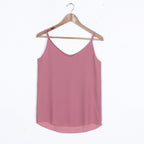Plus Size Chiffon V-Neck Camisole for Women