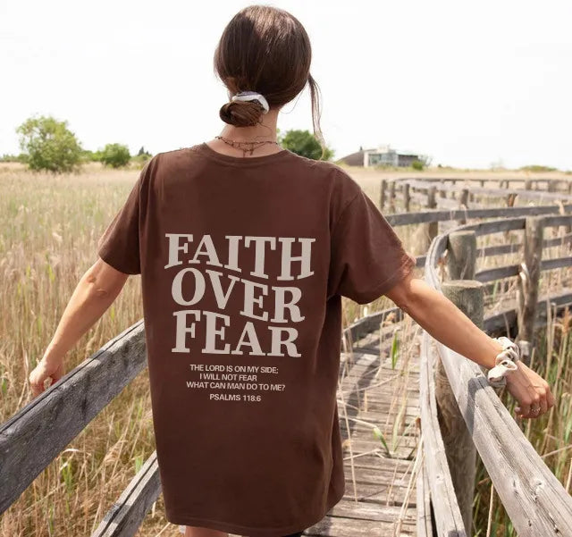 Faith Over Fear Loose T-Shirt | Faith Streetwear