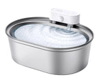 Stainless Steel Pet Water Fountain Wireless Cordless Cat Dog Drinking Fountain 304 Stainless Motion Sensing Ultra-Quiet Battery Powered