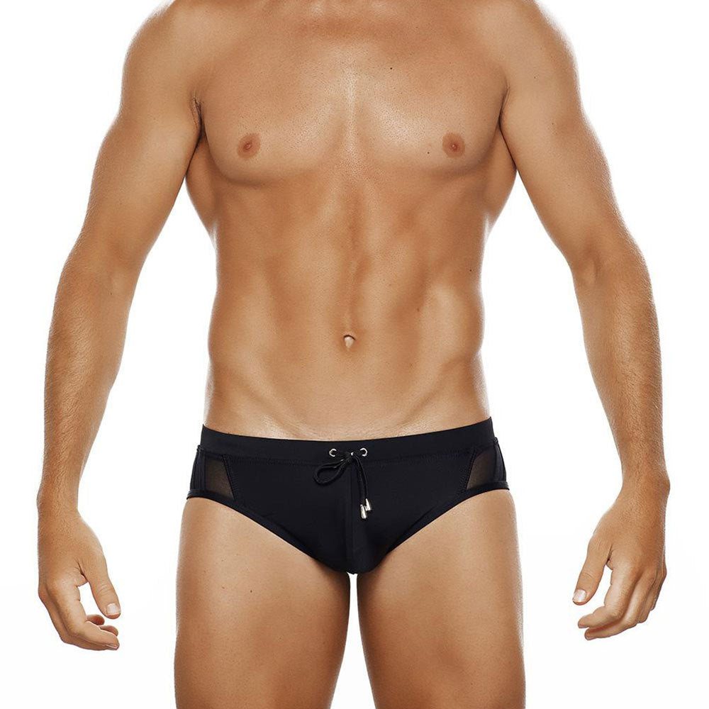 Men's Mesh Panel Swim Briefs