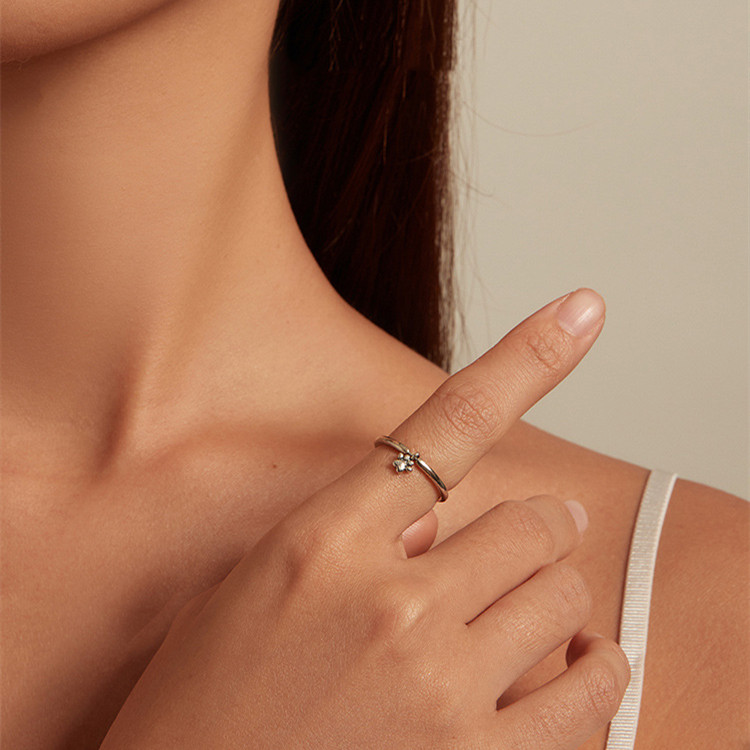 Dog Paw Charm Ring