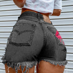 Women's Fashion Ripped Denim Shorts