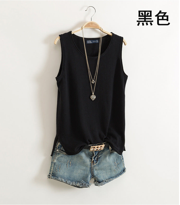 Plus Size Cotton Tank Top for Women - Summer Style