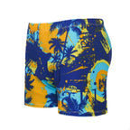 Men's Graffiti Print Boxer Swim Trunks