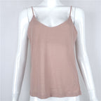 Gold Foil Sexy Loose V-Neck Camisole for Women