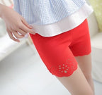 Summer Korean Lace Hollow Safety Shorts for Women