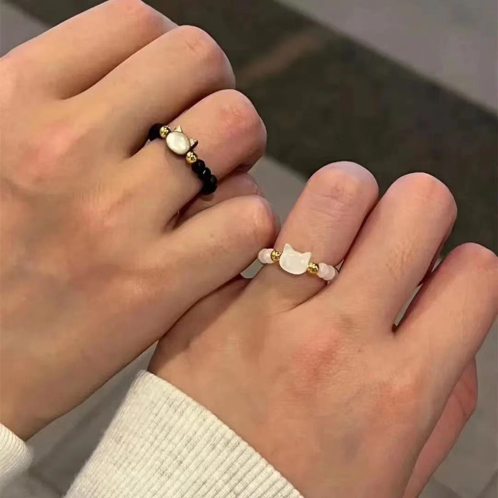 Beaded Pearl Stretch Ring