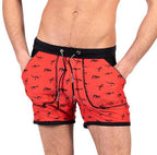 Men's Dinosaur Print Swim Trunks