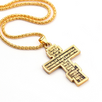 Orthodox Crucifix Cross Pendant Necklace - Christian Jewelry