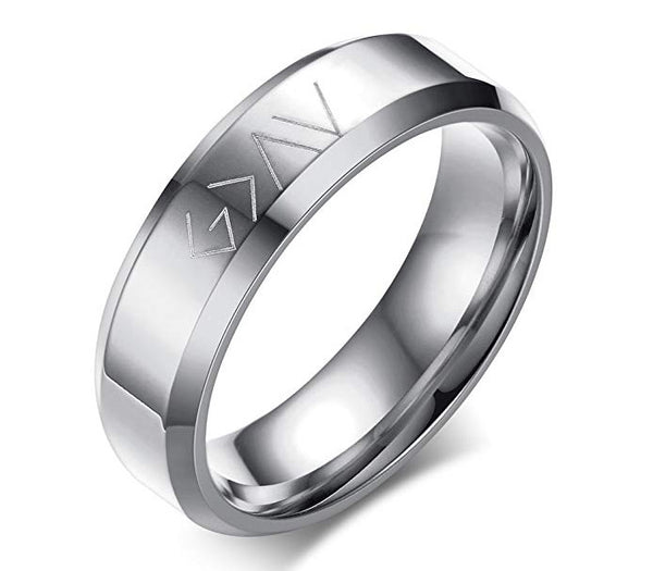Stainless Steel "God Is Greater Than the Highs and Lows" Ring | Christian Jewelry