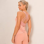 Women's Long Yoga Tank Top with Mesh Bra (Fitness Top)