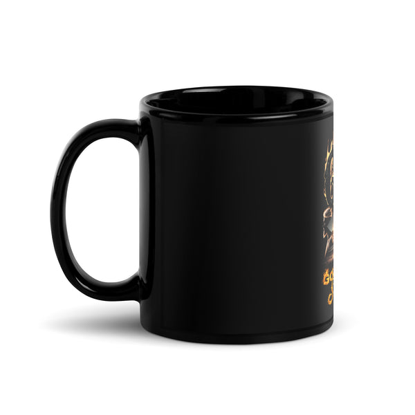 GAS Schwarze Glänzende Tasse – Gott Erhält Immer