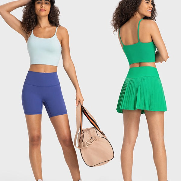 Women's Sporty Yoga Tank Top with Built-in Bra
