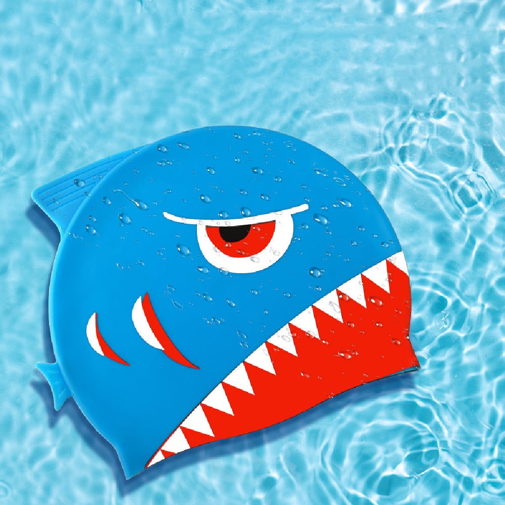 Children's Cartoon Dinosaur Silicone Swim Cap