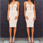 2019 New Sexy Bodycon Dress with Spaghetti Straps