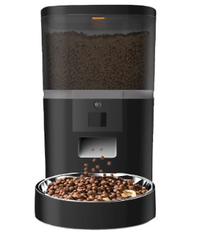 Automatic Smart Pet Feeder with Camera & App Control, 6L Wi-Fi Timed Cat & Dog Food Dispenser, Stainless Steel Bowl, Dual Power