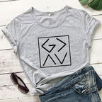 GAAV Letter Printed T-Shirt - Bible Christian Tee | Faith Streetwear