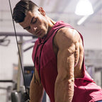 Men's Summer Muscle Brother Hooded Tank Top for Training