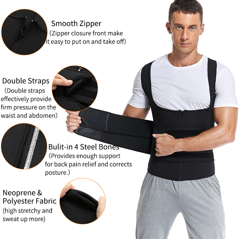 Neoprene Sauna Sweat Waist Trainer Vest