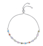 Colorful Zircon Adjustable Bracelet