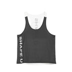 Men's U-Neck Contrast Sports Tank Top for Spring/Summer