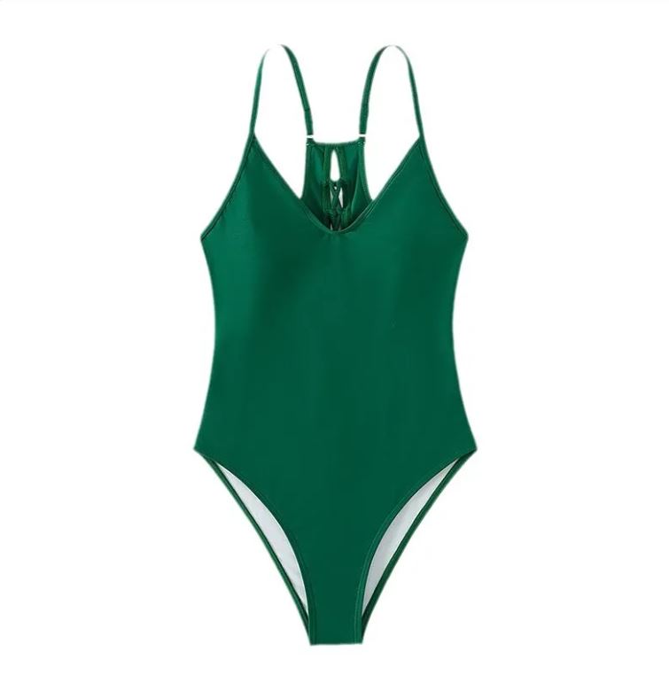 Womens High-Cut One-Piece Swimsuit