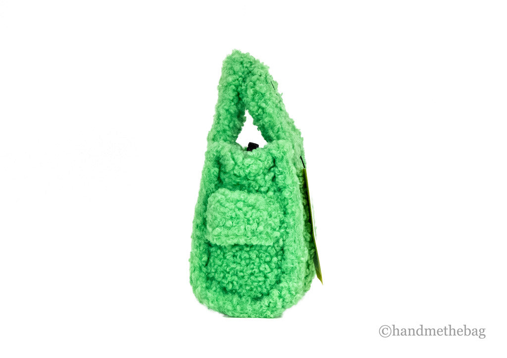Marc Jacobs The Teddy Micro Fluffy Sherpa Green Tote | Organic Cotton