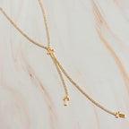 Cross Y-Drop Lariat Necklace