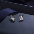 French Bulldog Rhinestone Stud Earrings