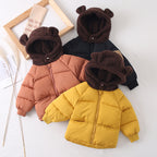 Cute Teddy Hat Cotton Jacket for Kids (Winter 2023)