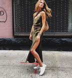 V-Neck Spaghetti Strap Dress
