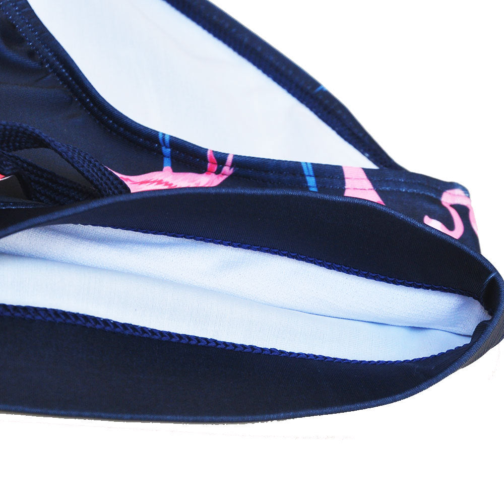Men's Pink Flamingo Print Swim Briefs