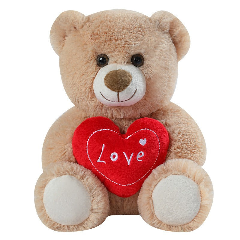 Cute Heart-Hugging Teddy Bear Plush Toy | Home Decor