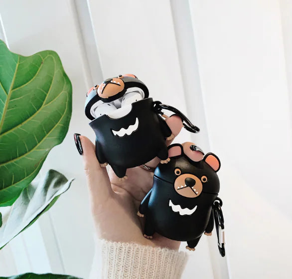 Silicone Bluetooth Earphone Case - Bear Design | Accessory