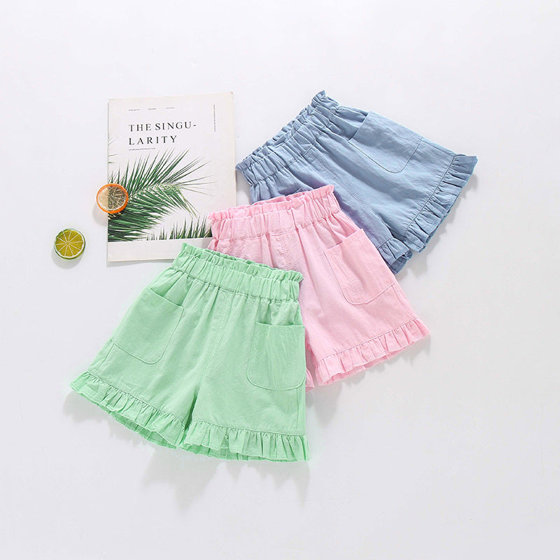 Girls' Denim Shorts for Summer (Ages 3-8)