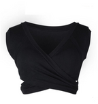 Women's Sleeveless Tie Crop Top Tank Top