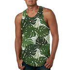 Men's Hawaiian Print Breathable Beach Tank Top