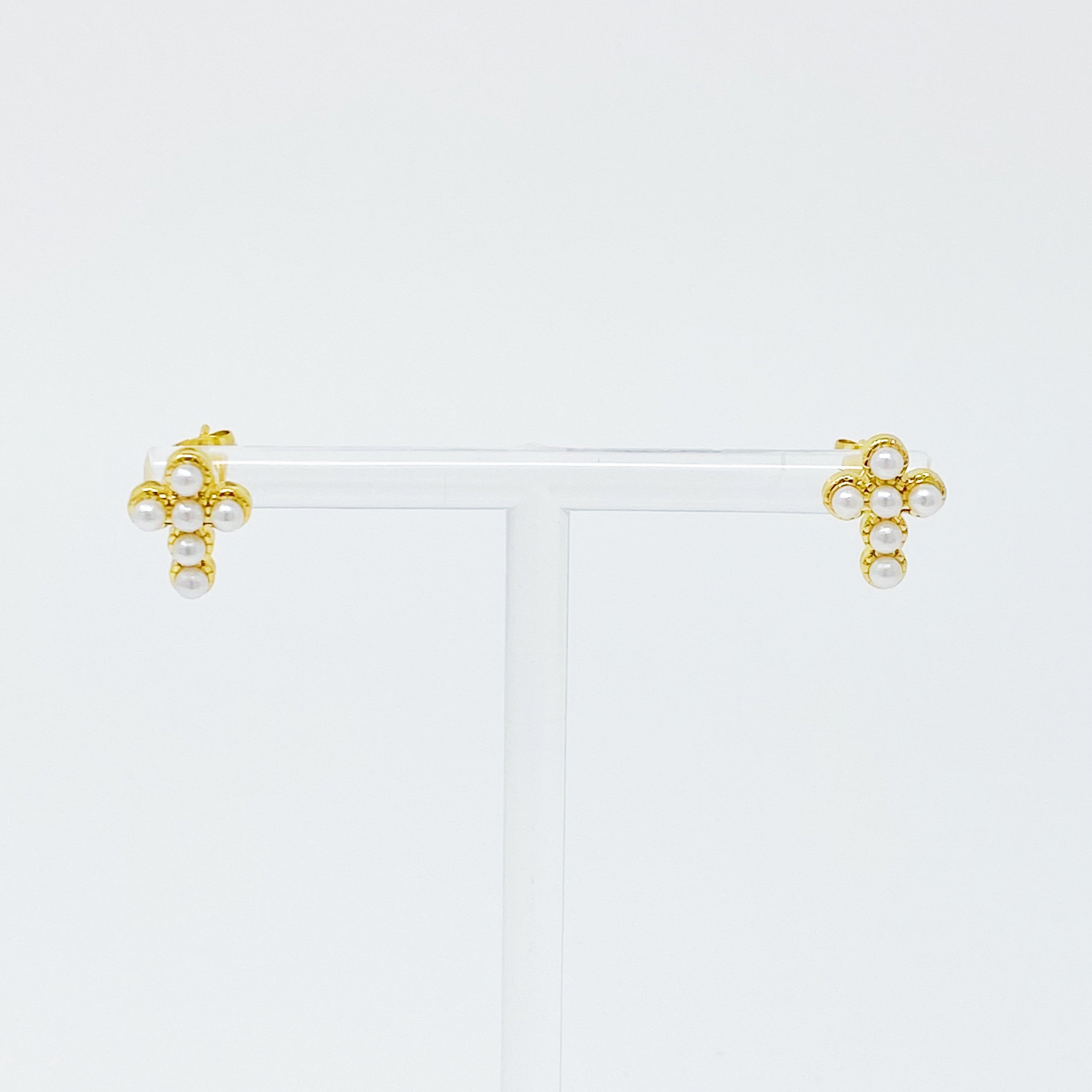 Dainty Cross Stud Earrings | Christian Jewelry