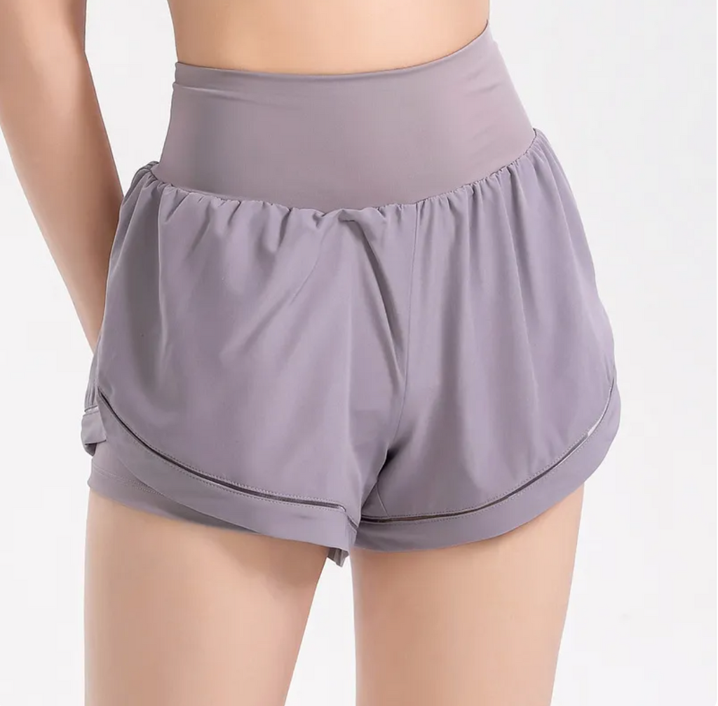 Women's High-Waist Quick-Dry Fitness Shorts