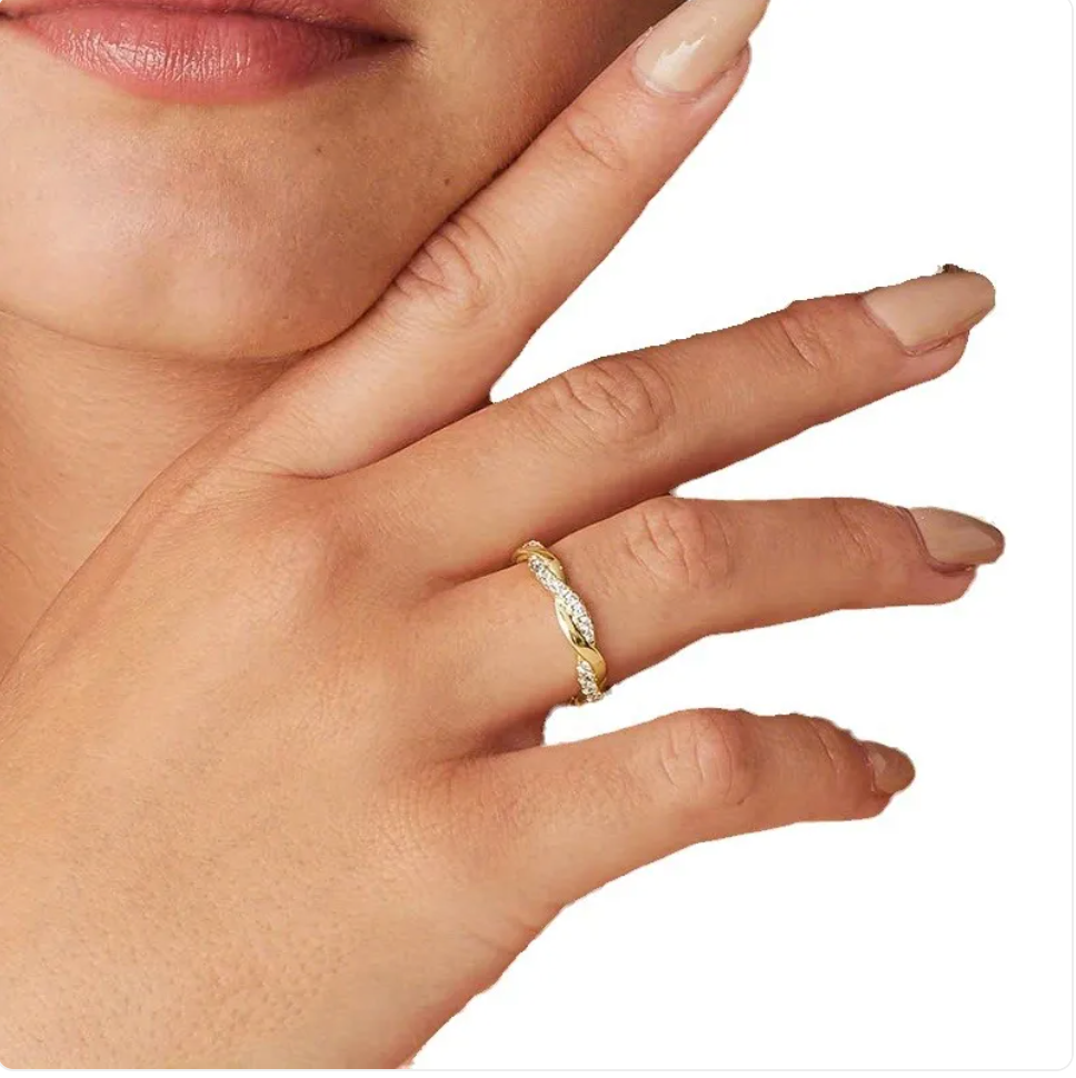 Women's Twisted Rope Ring