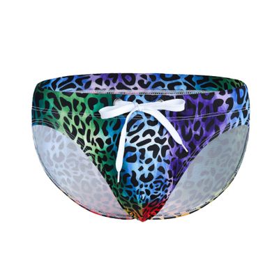 Triangle Swim Trunks, Leopard Print Underwear, Sexy Shorts